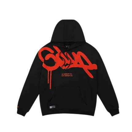 GEEDUP HANDSTYLE HOODIE BLACK BURNT ORANGE