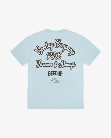 GEEDUP COMPANY TEE LIGHT BLUE