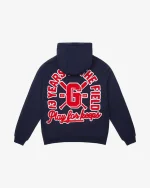 GEEDUP PLAY FOR KEEPS 13 YR NAVY RED HOODIE