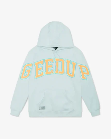GEEDUP TEAM LOGO HOODIE DOLPHIN BLUE ORANGE
