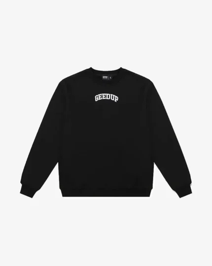 GEEDUP STRONG ARM DEPARTMENT CREWNECK BLACK