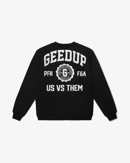 GEEDUP STRONG ARM DEPARTMENT CREWNECK BLACK