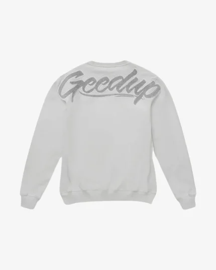 GEEDUP OS SCRIPT ICE GREY CREWNECK