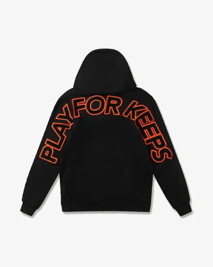GEEDUP PLAY FOR KEEPS BLACK ORANGE HOODIE