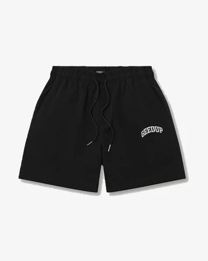 GEEDUP MICRO TEAM LOGO BLACK SHORTS