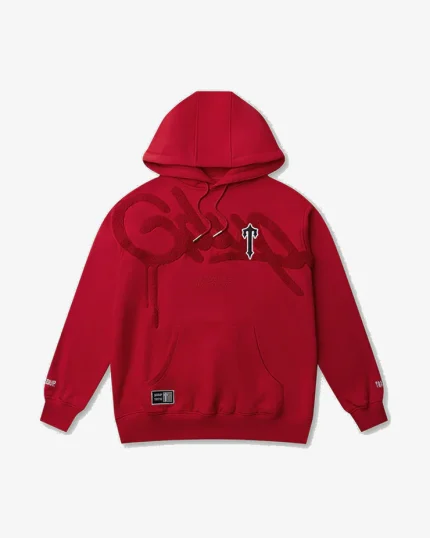 GEEDUP X TRAPSTAR HANDSTYLE HOODIE RED