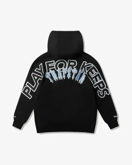 GEEDUP X TRAPSTAR X IRON GATE PFK BLACK COOL BLUE HOODIE