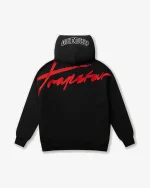 GEEDUP X TRAPSTAR TEAM LOGO SIGNATURE JACKET BLACK WHITE RED