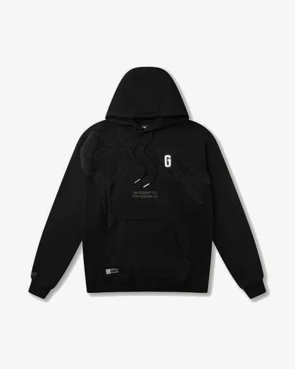 GEEDUP HANDSTYLE G BLACK CHARCOAL HOODIE