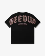 GEEDUP CHROME TEE BLACK ROSE