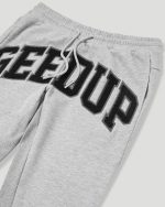 Geedup Team Logo Trackpants Grey Marle/Black