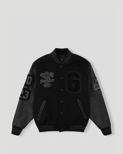 Geedup 13YR PFK Varsity Jacket Black/Black