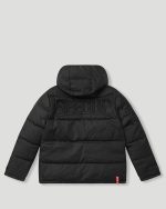 Geedup Core Logo Reversible Puffer Jacket Black/White