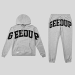 Geedup Team Logo Tracksuit Grey Marle/Black