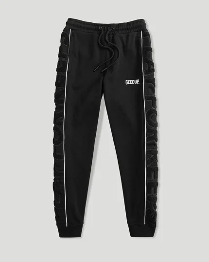 Geedup Play For Keeps Trackpants Black/White