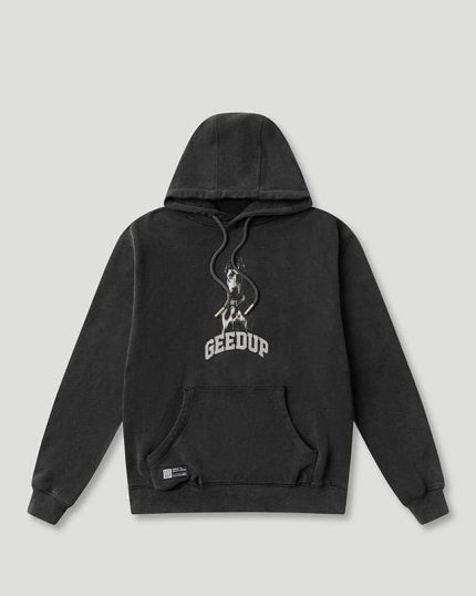 Dobermann Hoodie Washed Black