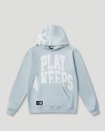 Play4Keeps Handstyle Hoodie Pale Blue/White