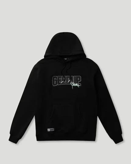 PFK/Handstyle Hoodie Black/Pastel Mint