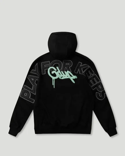 PFK/Handstyle Hoodie Black/Pastel Mint