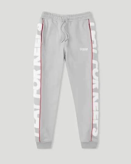 Geedup Play For Keeps Trackpants Grey/Red