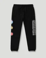 Geedup Sportsman Badges Trackpants Black