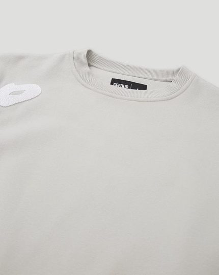 Geedup Script Logo Crewneck Grey